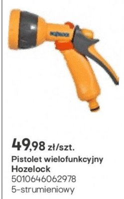 Pistolet wielofunkcyjny Hozelock 5-strumieniowy promocja w Castorama