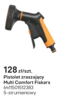 Pistolet zraszający Multi Comfort Fiskars 5-strumieniowy promocja w Castorama