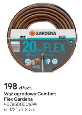 Wąż ogrodowy Comfort Flex dł. 20 m promocja w Castorama
