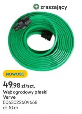Wąż ogrodowy zraszający płaski dł. 10 m promocja w Castorama