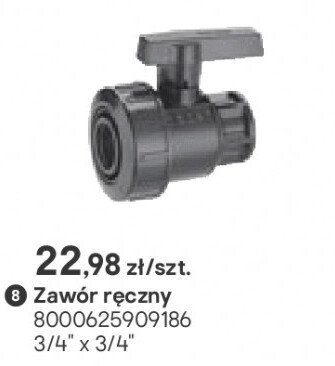 Zawór ręczny śr. 3/4" x 3/4" promocja w Castorama