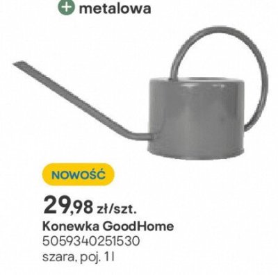 Konewka GoodHome 11l szara promocja w Castorama