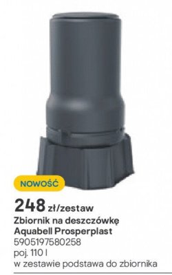 Zbiornik na deszczówkę Aquabell 110l - zestaw promocja w Castorama