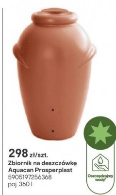 Zbiornik na deszczówkę Aquacan 360l, 1 szt. promocja w Castorama