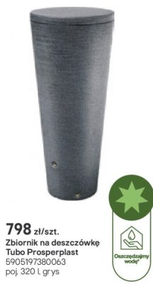 Zbiornik na deszczówkę Tubo 320l, 1 szt. promocja w Castorama
