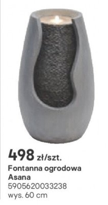 Fontanna ogrodowa Asana 60cm promocja w Castorama