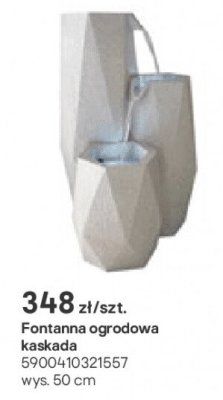 Fontanna ogrodowa kaskada 50cm promocja w Castorama