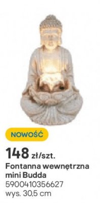 Fontanna wewnętrzna mini Budda 30.5cm promocja w Castorama