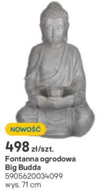 Fontanna ogrodowa Big Budda 71cm promocja w Castorama