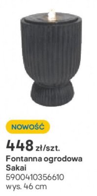 Fontanna ogrodowa Sakai 46cm promocja w Castorama