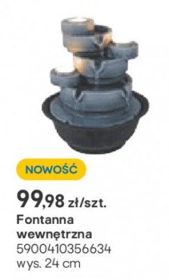 Fontanna wewnętrzna 24cm promocja w Castorama