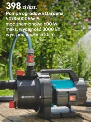 Pompa ogrodowa Gardena promocja w Castorama