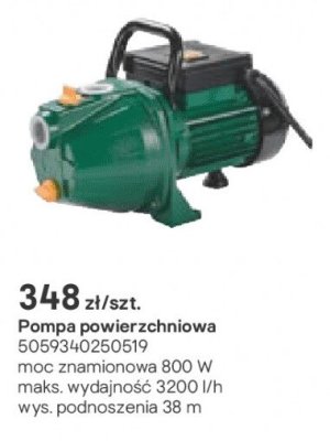 Pompa powierzchniowa promocja w Castorama