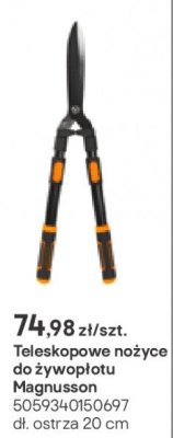 nożyce Teleskopowe Magnusson do żywopłotu promocja w Castorama