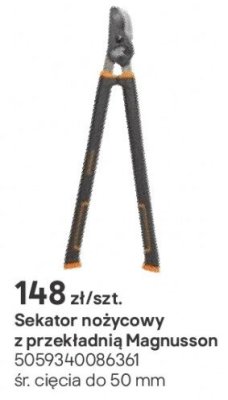 Sekator nożycowy z przekładnią Magnusson promocja w Castorama