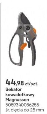 Sekator kowadełkowy Magnusson promocja w Castorama