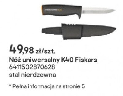 Nóż uniwersalny K40  promocja w Castorama