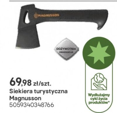 Siekiera turystyczna Magnusson promocja w Castorama