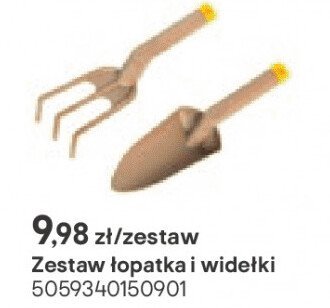 zestaw łopatka i widelki promocja w Castorama