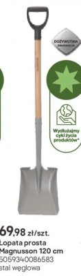 łopata prosta Magnusson 120 cm promocja w Castorama