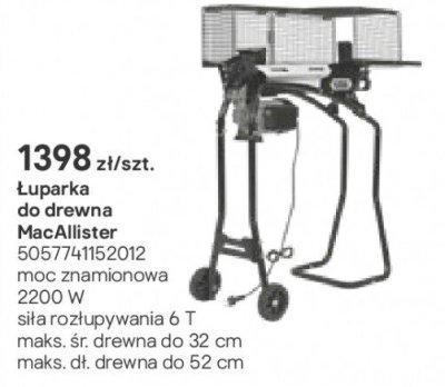 Łuparka do drewna promocja w Castorama