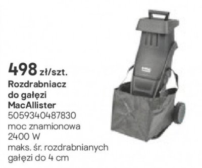 Rozdrabniacz do gałęzi promocja w Castorama