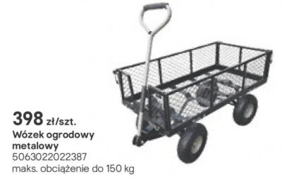 Wózek ogrodowy metalowy promocja w Castorama