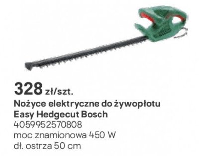Nożyce elektryczne do żywopłotu Easy Hedgecut Bosch promocja w Castorama