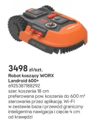 Robot koszący WORX Landroid 600+ promocja w Castorama
