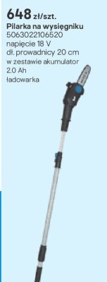 Piłarka na wysięgniku promocja w Castorama