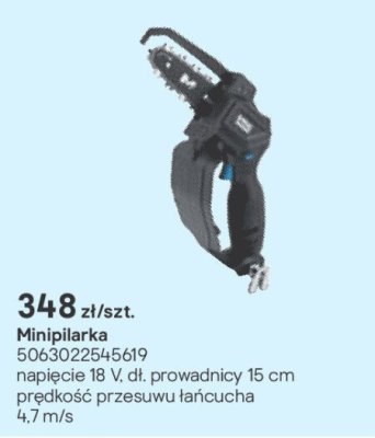 Minipilarka 18V promocja w Castorama