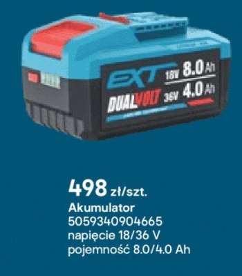 Akumulator poj. 8.0/4.0 Ah promocja w Castorama