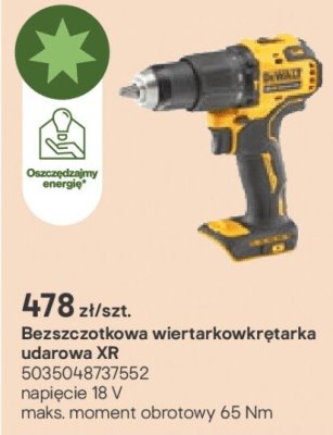 Bezszczotkowa wiertarkowkrętarka udarowa XR promocja w Castorama