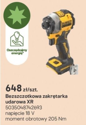 Bezszczotkowa zakrętarka udarowa XR promocja w Castorama