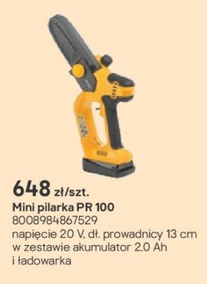 Mini pilarka PR 100 promocja w Castorama