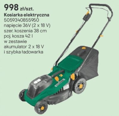 Kosiarka elektryczna 38cm promocja w Castorama