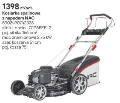 Kosiarka spalinowa z napędem NAC promocja w Castorama