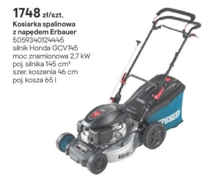 kosiarka spalinowa z napędem Erbauer promocja w Castorama