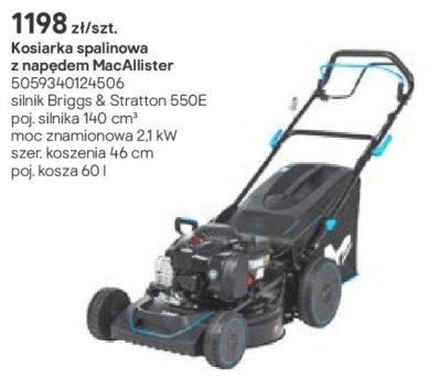 kosiarka spalinowa z napędem MacAllister promocja w Castorama