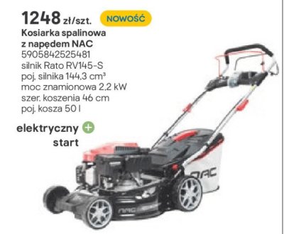 Kosiarka spalinowa z napędem NAC promocja w Castorama