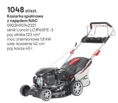 Kosiarka spalinowa z napędem NAC promocja w Castorama
