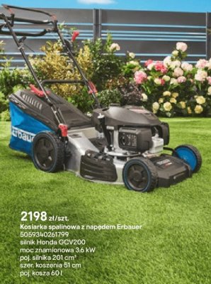 Kosiarka spalinowa z napędem Erbauer promocja w Castorama