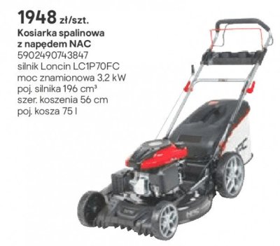 Kosiarka spalinowa z napędem NAC promocja w Castorama