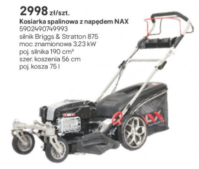 Kosiarka spalinowa z napędem NAX promocja w Castorama