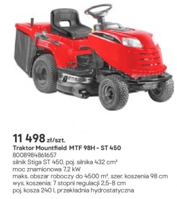 Traktor Mountfield MTF 98H - ST 450 promocja w Castorama