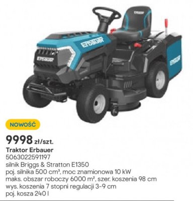 Traktor Erbauer promocja w Castorama