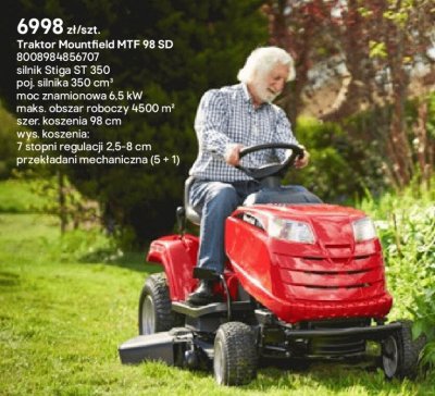 Traktor Mountfield MTF 98 SD promocja w Castorama