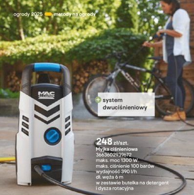 Myjka ciśnieniowa MAC Allister 1300W promocja w Castorama