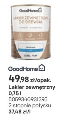 Lakier zewnętrzny do drewna promocja w Castorama