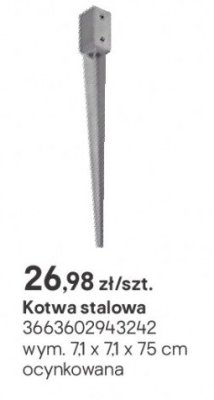 Kotwa stalowa promocja w Castorama